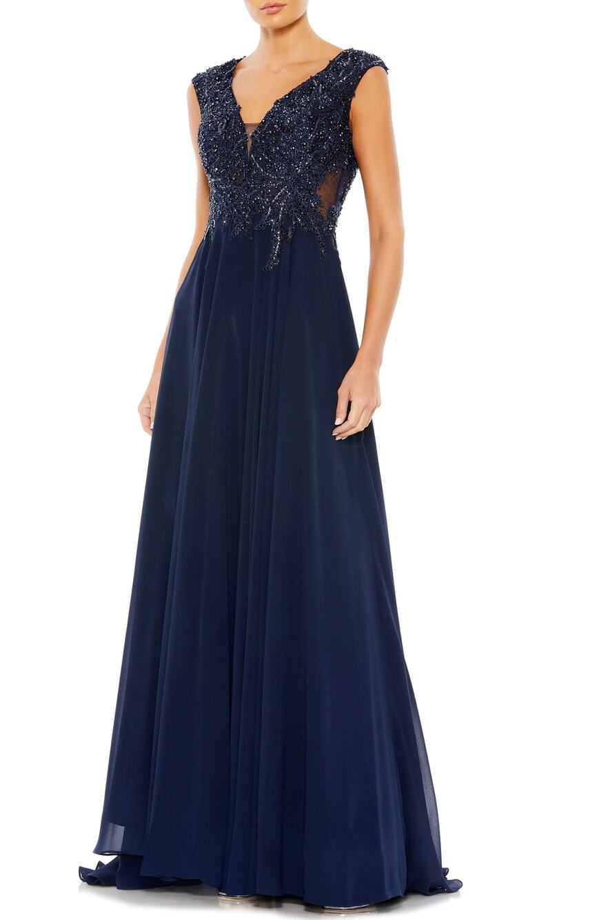 Mac Duggal 20264 Gown Sequin Pleated Party Gala Formal Mother of Bride Prom 10